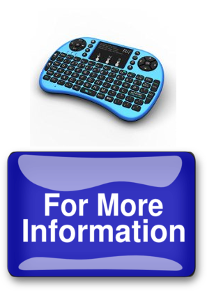 Rii i8 Mini Wireless 2.4G Back Light Touchpad Keyboard with Mouse for PC/Mac/Android, Blue MWK08 Across